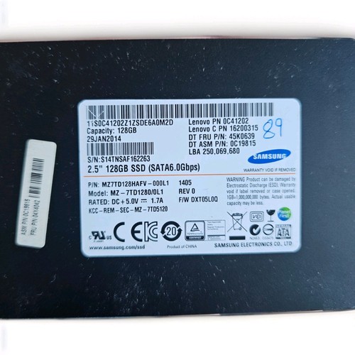 Samsung 128gb cm - 6.35, (2.5")