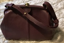 Dickens and Jones Purple Leather Handbag.
