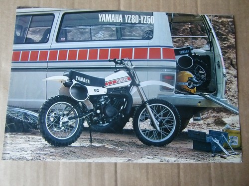 1980 yz50 yz80 brochure - yz80,