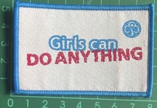 Girls Can Do Anything Badge Patch Brownies Guides Scouts Sew On Camp Blankets