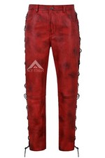 Men's Biker Leather Trouser