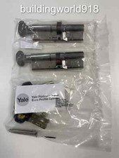 yale platinum 3 star euro lock Thumb turn 50-45 Keyd pair pack 6 keys anti snap