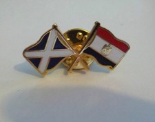SCOTLAND EGYPT BADGE CROSS FLAGS