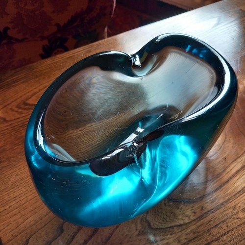 Rare heavy glass turquoise - heavy,