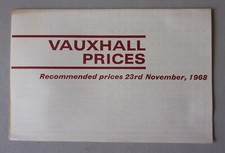 VAUXHALL RANGE orig 1968 UK