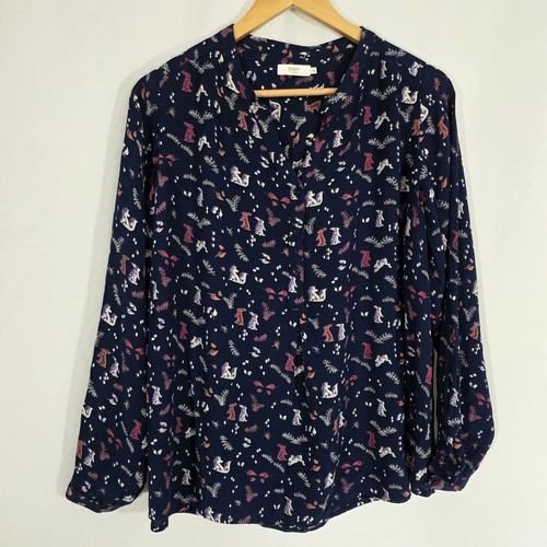 Cotton traders navy woodland - cotton,