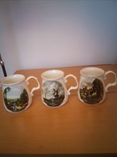 3 X Polly-Anna Bone China Tankard Mugs, Collectable ❤️ CHARITY 