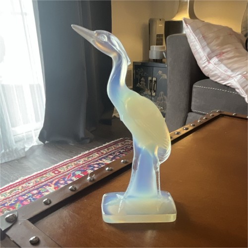 Sabino opalescent glass heron - glass,