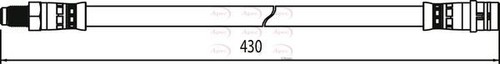 Front axle brake hose line - brake,