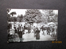 THE STALLS AT HAMPSTEAD HEATH FAIR  -    A VINTAGE  PRINTED CARD POSTED 1906