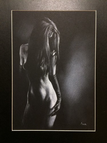 Original art drawing nude - original,