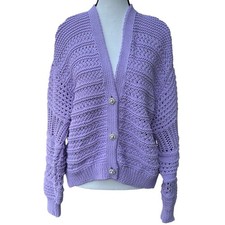 ZARA Lilac Purple Pointelle