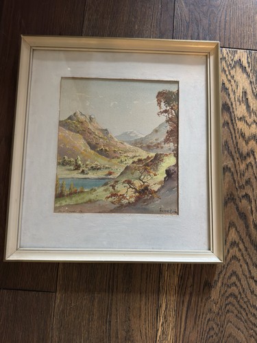 Antique landscape watercolour - landscape,