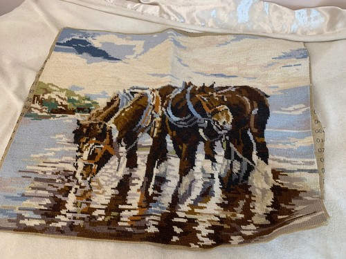 Vintage wall hanging horses - vintage,