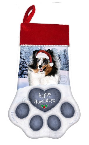 Christmas stocking blue - christmas,