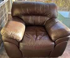 Brown Leather Armchair