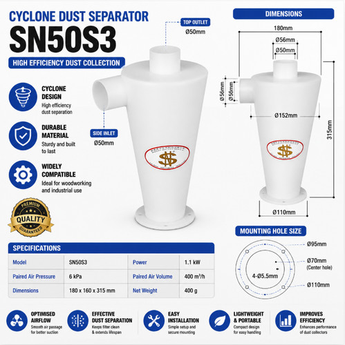 Cyclone dust separator - cyclone,