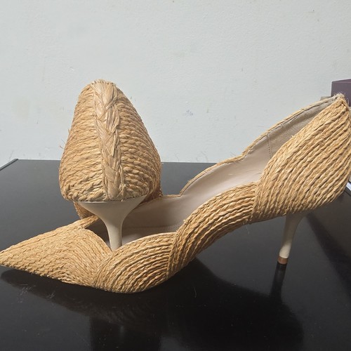 Zara beige straw - , court