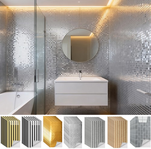 Modern silver foil mosaic - modern,