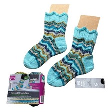   Hand knit? DK RAINBOW Ankle socks ThermalSoft WOOLBlend New UK6-7 EU39- 41