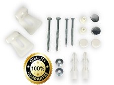 Angled Floor WC Toilet Pan Bidet Side Fixing Bathroom Fitting Kit Inc Brackets