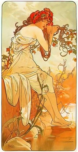 Alphonse mucha photo summer - alphonse,