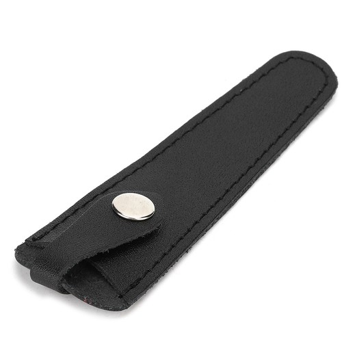 Leather scissor covers - (black)leather,