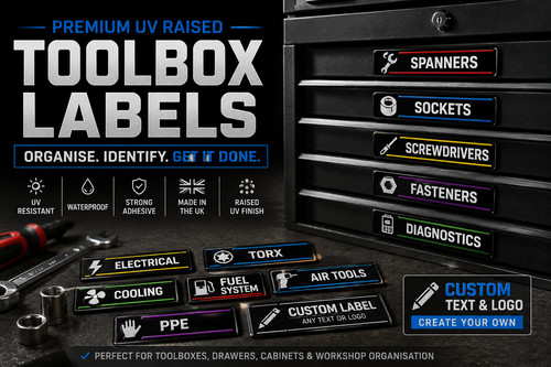 Custom toolbox labels workshop - toolbox,