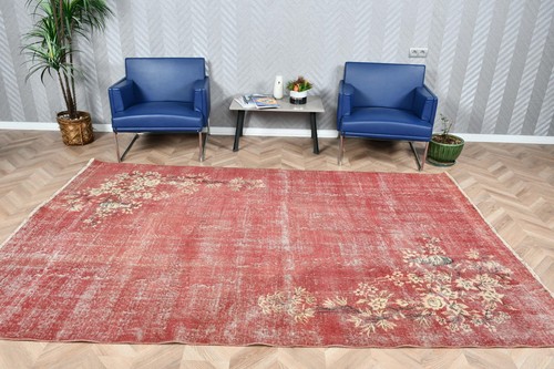 Vintage large rug 9x9 - 5,9x9,4, ft