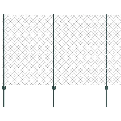 Chainlink fence with post - with, mesh