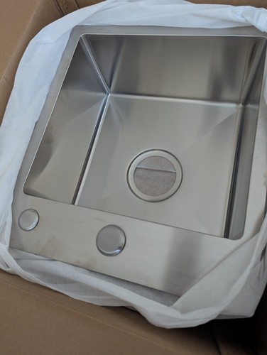 Handmade stainless steel sink - stainless,