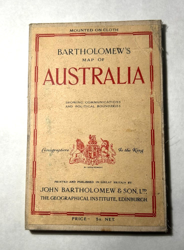 Bartholomew map australia - bartholomew's, of