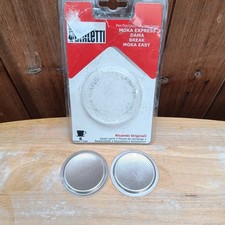 Bialetti 6 Cup Moka Pot 2 Filter Plates Moka Express Dama Break ( no seals). 
