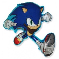 SONIC THE HEDGEHOG BOOM SHAPED 36" FOIL BIRTHDAY PARTY BALLOON!