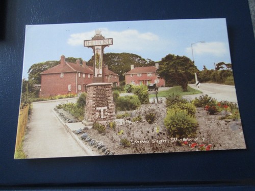 Postcard town sign - postcard,