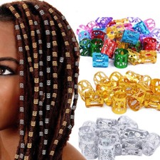 Silver gold hair braid - silver,