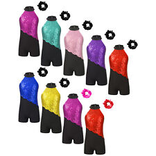 Girls Sequin Gymnastic Leotard