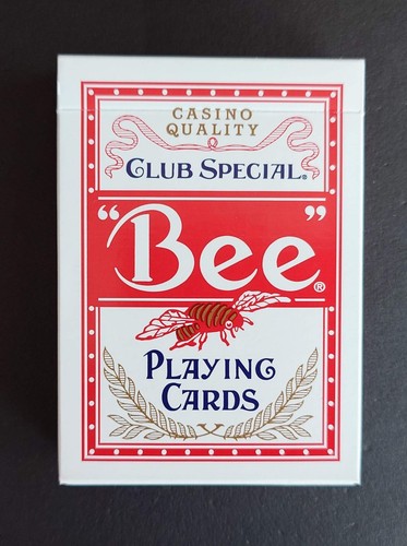 Bee playing cards red - bee,