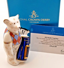 Royal Crown Derby Mini Ryder Cup Golfer Bear Ltd Ed. VERY RARE