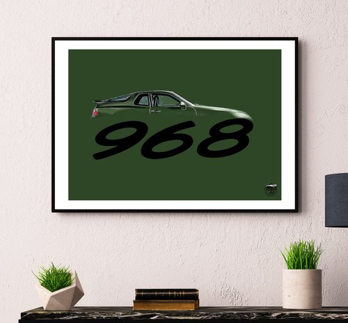 Porsche 968 print cs turbo - 968,