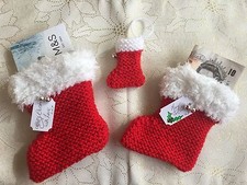 EASY DK KNITTING PATTERN MONEY GIFT SWEETS SANTA CHRISTMAS STOCKING & GIFT TAG  