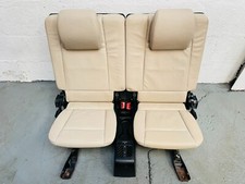 BMW E70 X5 2007-2013 3rd Row Rear Seats 7 Seater Nevada Oyster Leather #000