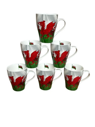 Wales latte mug - 6x,