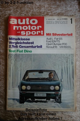 Ams auto motor sport alfa - ams, 1/68