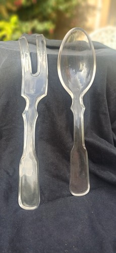 Vintage glass serving - glass,