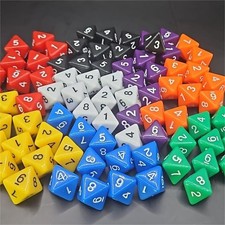 Poly Dice D10's. Various Single Colours And Packs of 20mm TEN sided Dice