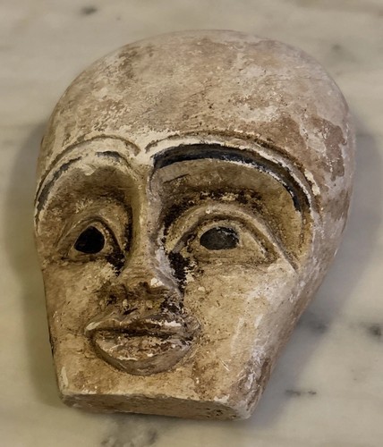 Egyptian wooden mask - egyptian,