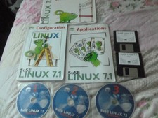 linux 7.1 with books disks and floppies