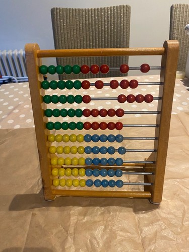 Vintage wooden abacus 100 - vintage,