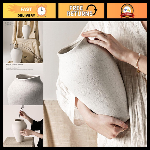 Large white ceramic - 11.8",